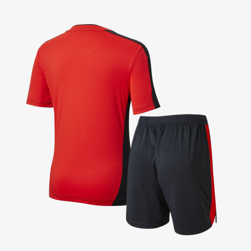 Kids Rangers 21/22 Training Jersey and Short Kit - Red/Black