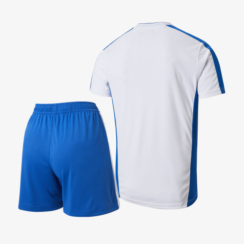 Kids Rangers 21/22 Training Jersey and Short Kit - White/Blue