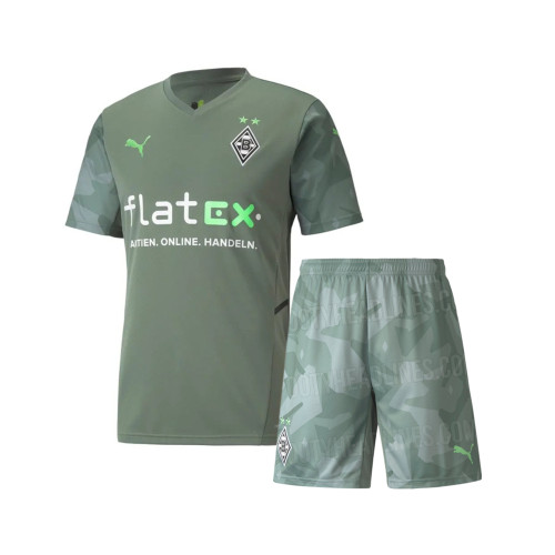 Kids Borussia Mönchengladbach 21/22 Away Jersey and Short Kit