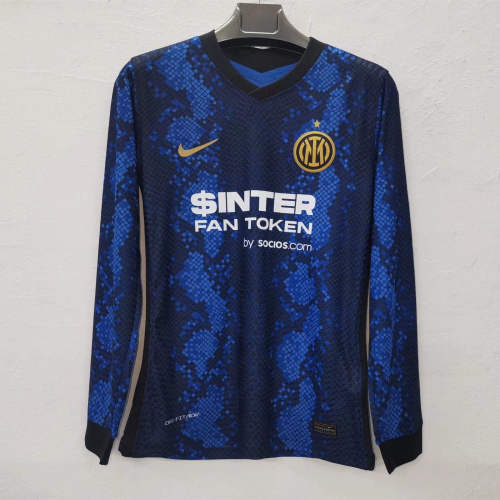 Player Version Inter Milan 21/22 Home L/S Authentic Jersey