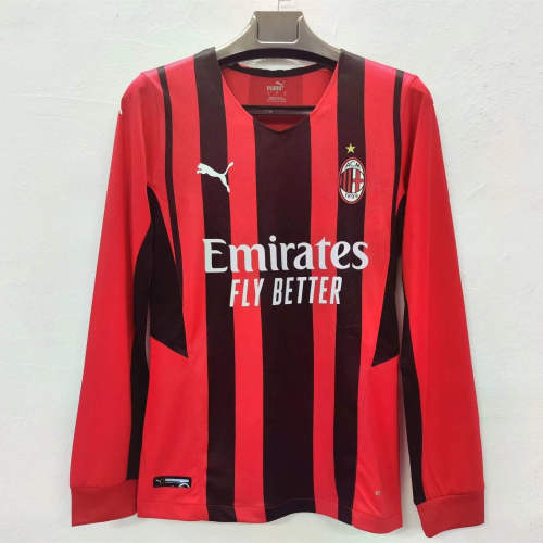 Player Version AC Milan 21/22 Home L/S Authentic Jersey
