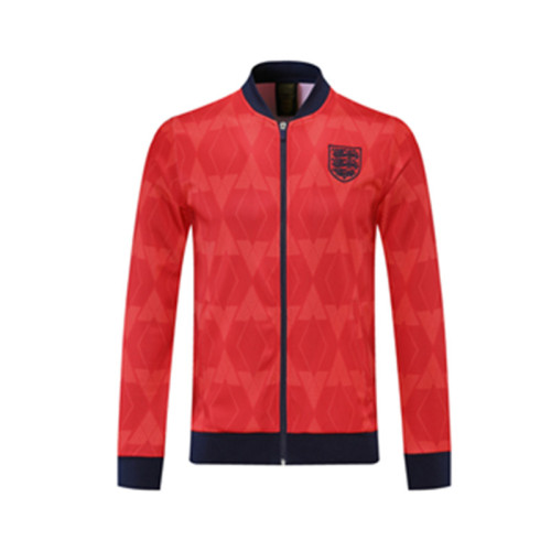 England 21/22 Full-Zip Team Track Jacket Red CX41#