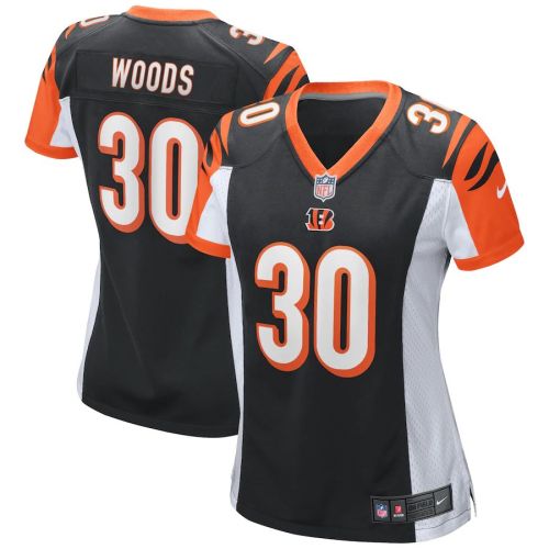 Women's Ickey Woods Black Game Retired Player Jersey
