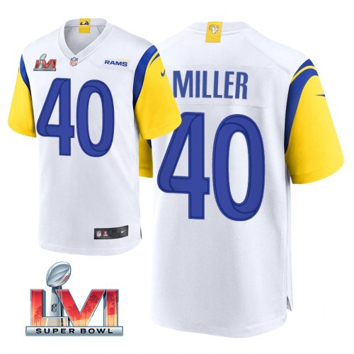 Men's Von Miller White Super Bowl LVI Bound Limited Jersey