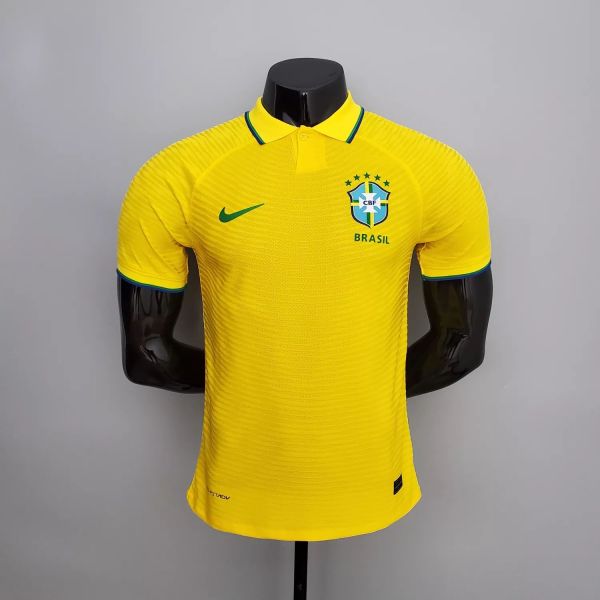 Player Version Brazil 2022 Home Authentic Jersey