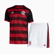 Kids Flamengo 2022 Home Jersey and Short Kit
