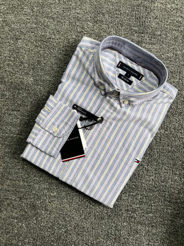 Men's Classic Long-sleeved Stripe Oxford Shirt H908-4