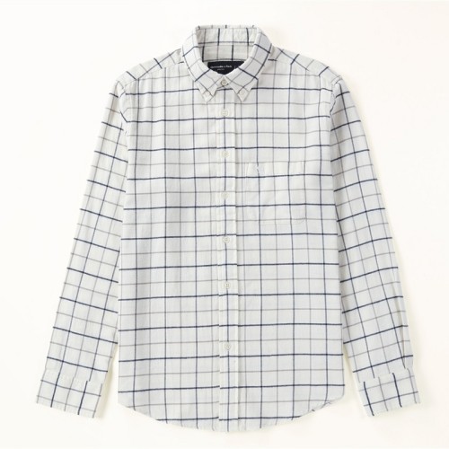 Men's Classic Long-sleeved Plaid Flannel Shirt ST206