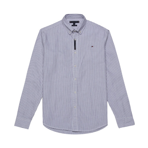 Men's Classic Long-sleeved Stripe Oxford Shirt H827-4