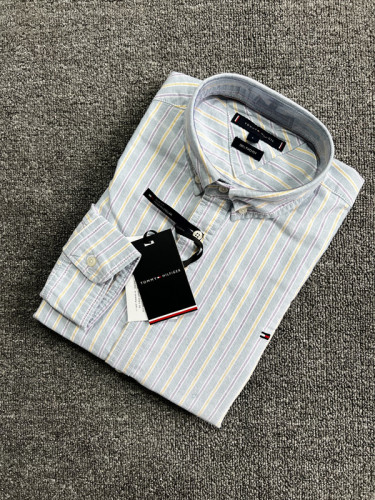 Men's Classic Long-sleeved Stripe Oxford Shirt H908-1
