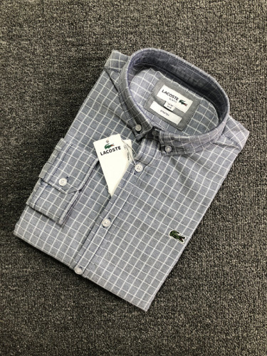 Men's Classic Long-sleeved Plaid Oxford Shirt H902-5