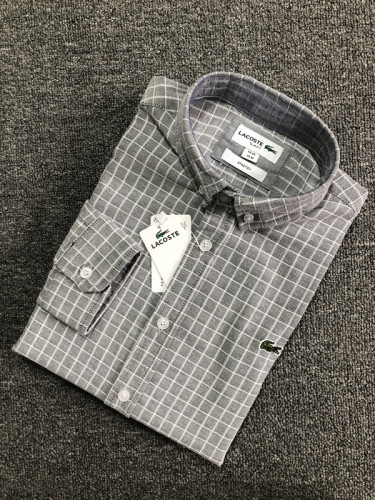 Men's Classic Long-sleeved Plaid Oxford Shirt H902-4