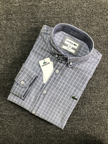 Men's Classic Long-sleeved Plaid Oxford Shirt H902-2