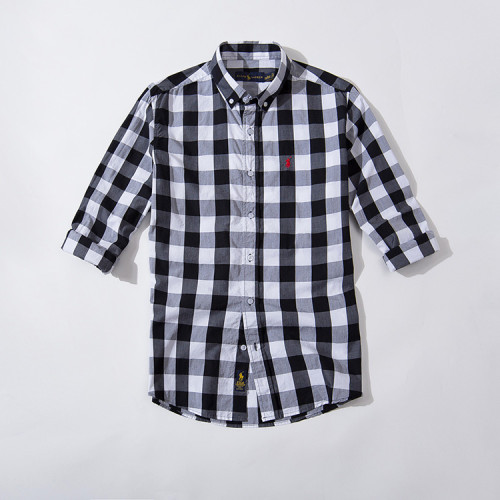 Men's Classic Long-sleeved Plaid Shirt H102
