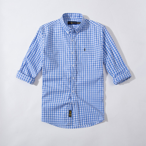 Men's Classic Long-sleeved Plaid Shirt H105