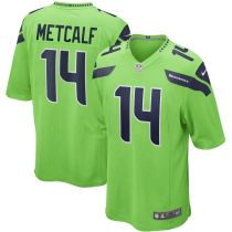 Men's DK Metcalf Neon Green Player Limited Team Jersey