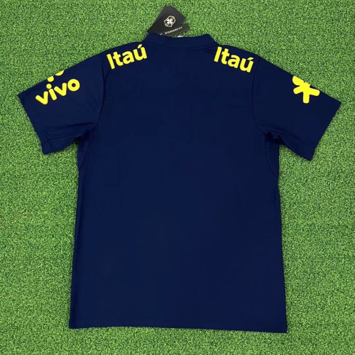 Brazil 2022 Navy Pre Match Polo Shirt