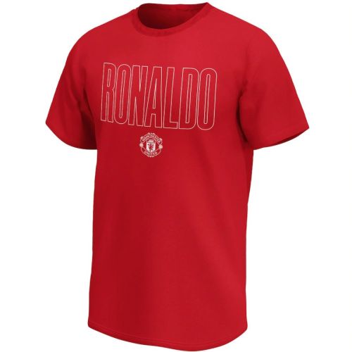 Man Utd Ronaldo Player Name Red T-Shirt