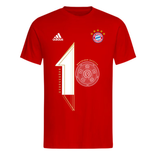 Bayern Munich Champions 2022 Red T-Shirt