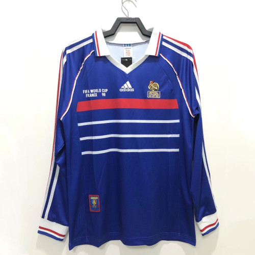 France 1998 World Cup Home Retro L/S Jersey