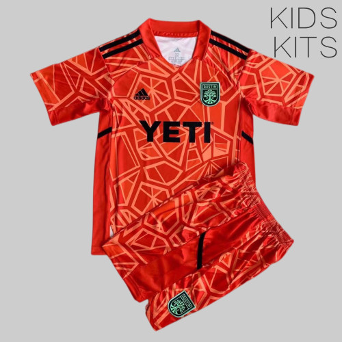 Kids Austin FC 2022 Goalkeeper Jersey and Short Kit
