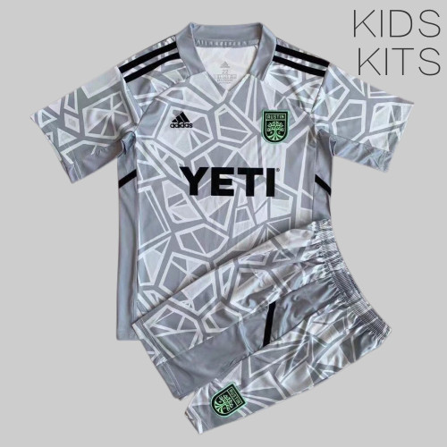Kids Austin FC 2022 Goalkeeper Jersey and Short Kit