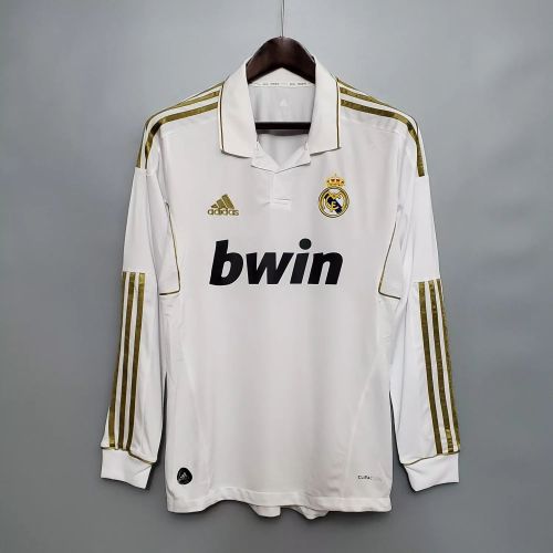 Real Madrid 2011/2012 Home Retro L/S Jersey