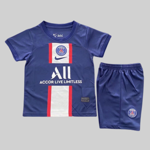 Kids PSG 22/23 Home Jersey and Short Kit