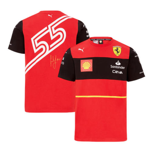Scuderia Ferrari 2022 F1 Carlos Sainz Team T-Shirt