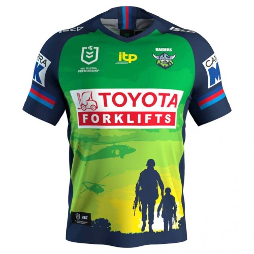 Canberra Raiders 2022 Men's Anzac Rugby Jersey