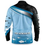 Cronulla Sharks 2022 Men's Fishfinder Fishing Polo Shirt