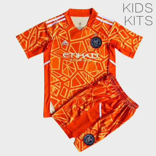 Kids New York City 2022 Goalkeeper Jersey and Short Kit