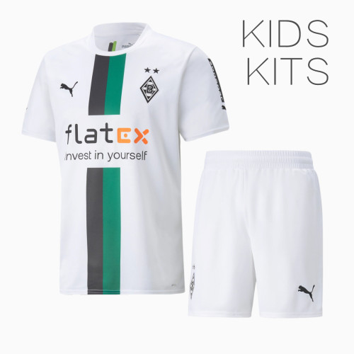 Kids Borussia Mönchengladbach 22/23 Home Jersey and Short Kit