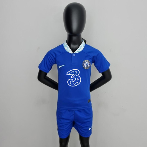 Kids Chelsea 22/23 Home Jersey and Short Kit