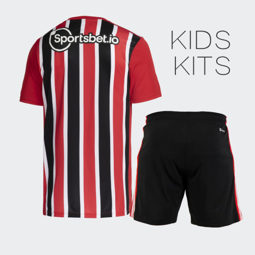 Kids Sao Paulo 2022 Away Jersey and Short Kit