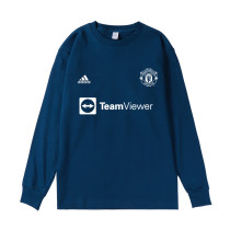 Man Utd  Fans Team L/S T-Shirt Royal Blue
