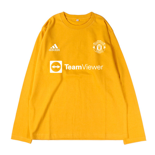 Man Utd  Fans Team L/S T-Shirt Gold