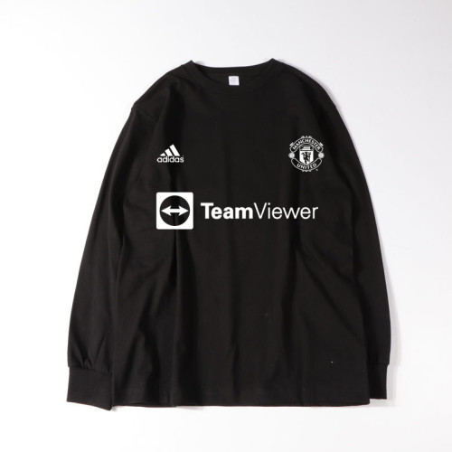 Man Utd  Fans Team L/S T-Shirt Black
