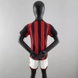 Kids Retro AC Milan 13/14 Home Jersey and Short Kit