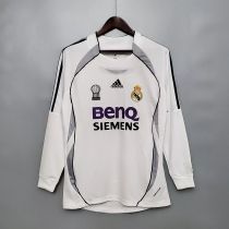 Real Madrid 2006/2007 Home Retro L/S Jersey