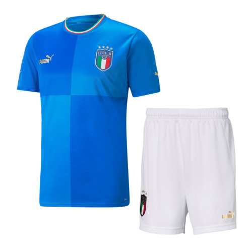Italy 2022 Home Jersey and Short Kit