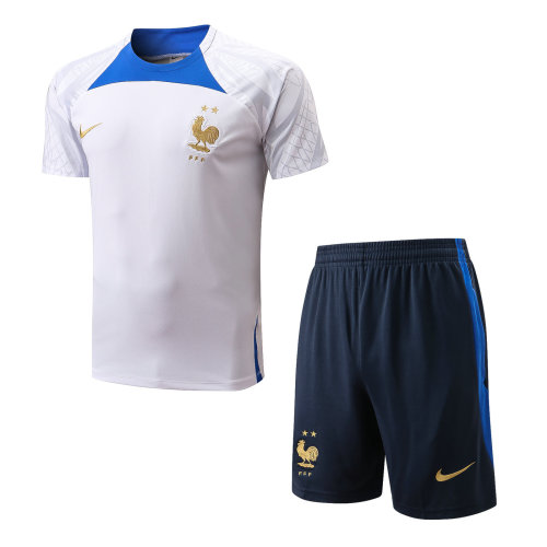 France 22/23 Training Shirt and Shorts Set D646