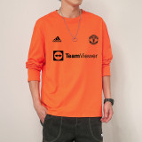 Man Utd  Fans Team L/S T-Shirt Orange