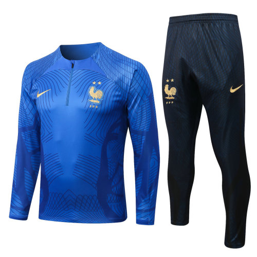 France 22/23 Half-Zip Training Sweatshirt and Pants Set B550