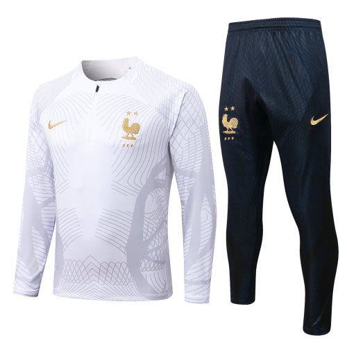France 22/23 Half-Zip Training Sweatshirt and Pants Set B548