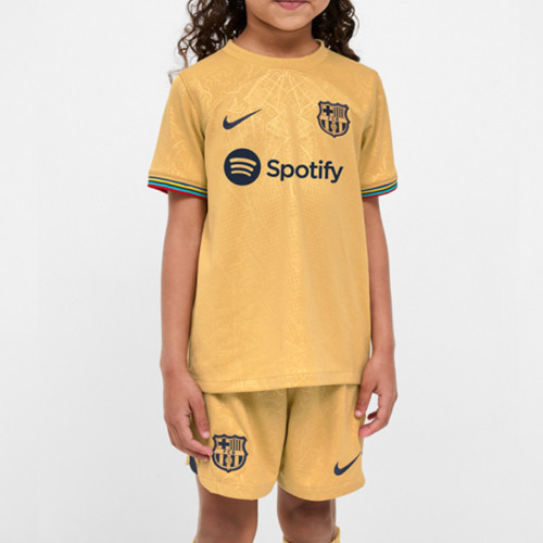 Kids Barcelona 22/23 Away Jersey and Short Kit