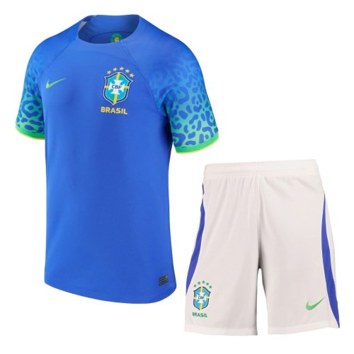 Brazil 2022 World Cup Away Jersey and Short Kit