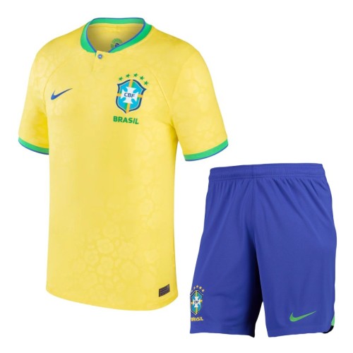Brazil 2022 World Cup Home Jersey and Short Kit