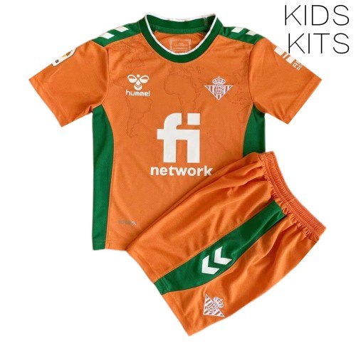 Kids Real Betis 22/23 Third Jersey and Short Kit