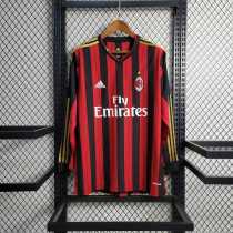 AC Milan 2013/2014 Home Retro Long Sleeve Jersey